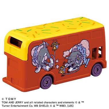 Dream TOMICA SP Tom and Jerry Wrapping Bus (Orange) TAKARATOMY - Image 2