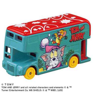 Dream TOMICA-Tom and Jerry-Wrapping Bus-Blue-TAKARATOMY