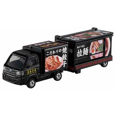 TAKARATOMY Long Type TOMICA No.142 Subaru Sambar Kitchen Trailer