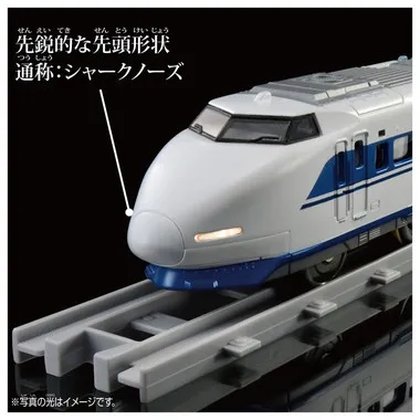 PLARAIL Real Class 100 Series Shinkansen Grand Hikari with lights - Image 3