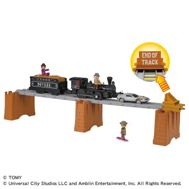 PLARAIL Back to the Future PART 3 Steam Locomotive No. 131 & Time Machine - Image 2