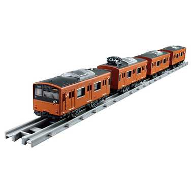 PLARAIL-Real Class 201 Series-Commuter Train-JR West Japan-Orange