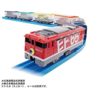 PLARAIL and carry TOMICA- EF65 Car Train