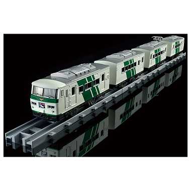 PLARAIL Real Class 185 Series Limited Express Odoriko Green Stripes - Image 3
