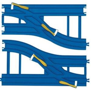 PLARAIL-Double Track Wide Point Rail
