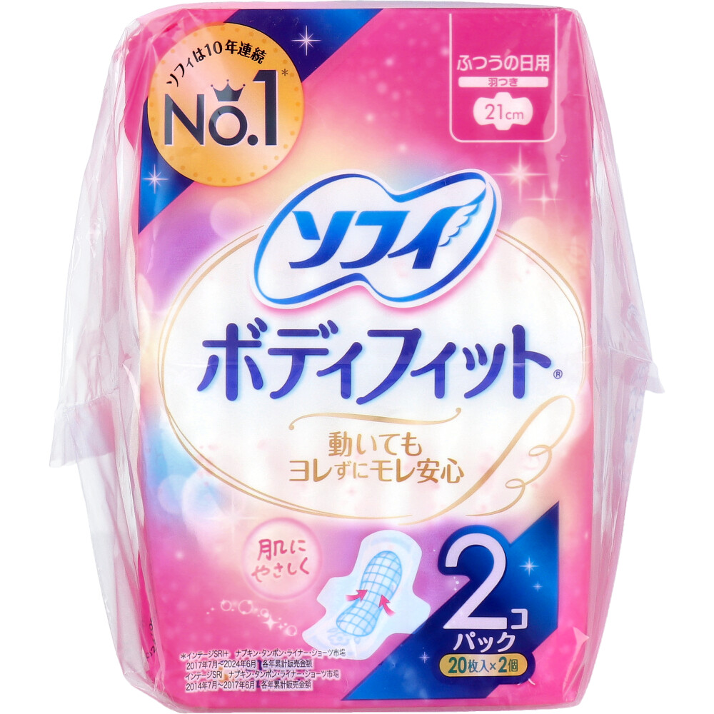 Menstrual Flow Product of Moderate Flow for Day With Wings 21cm 40PCS